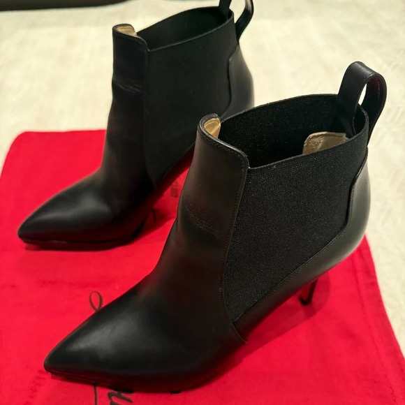 AUTHENTIC Black Crochinetta 100mm, Christian Louboutin, Size 37 (Not For Bundle) - Picture 5 of 11